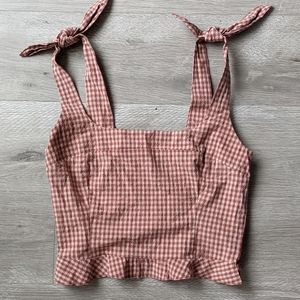 Zara Gingham Tank